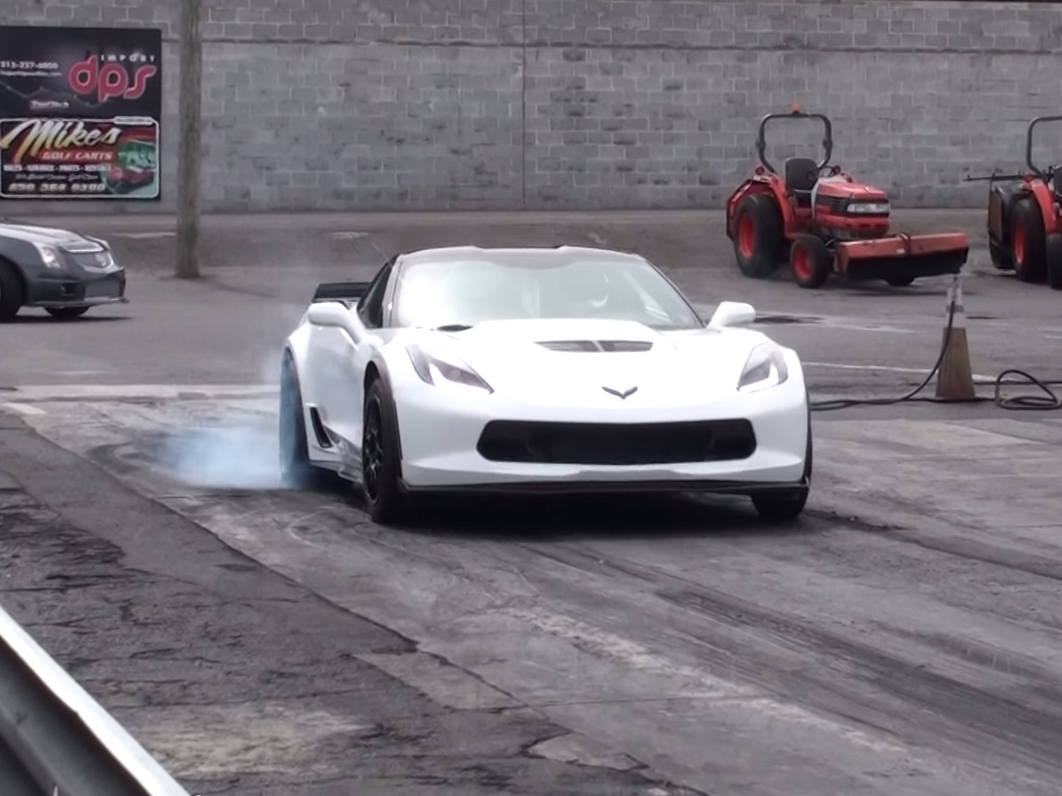 Stock + Drag Radial 8-Speed Auto C7 Z06 Goes 10.38 in the Quarter