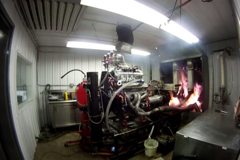 Video: Blown Alcohol Engine Dyno Test Ends In Exhaust Explosion
