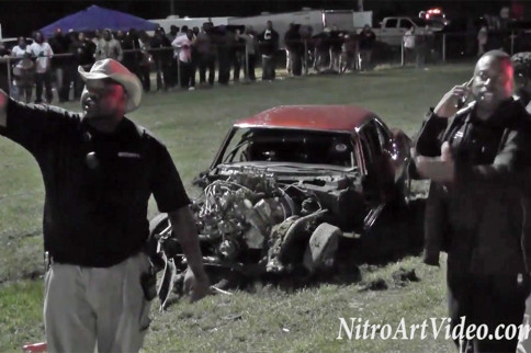Video: Firebird Catapulted Over The Wall In Grudge Race Crash