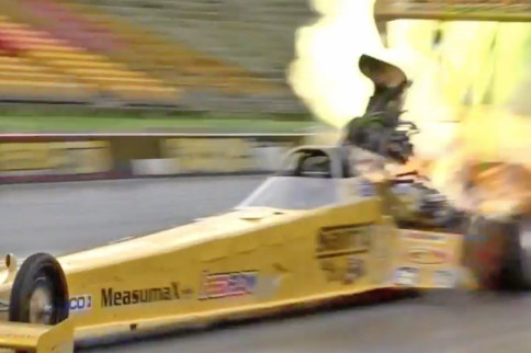 Video: Aussie Top Fuel Racer Terry Sainty Lights The Afterburners!