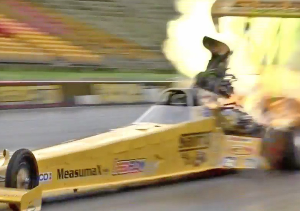 Video: Aussie Top Fuel Racer Terry Sainty Lights The Afterburners!
