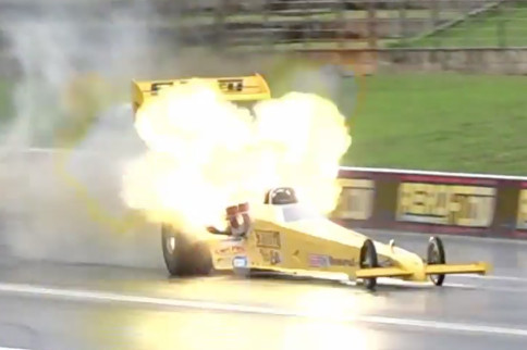 Video: Aussie Top Fuel Racer Terry Sainty Lights The Afterburners!