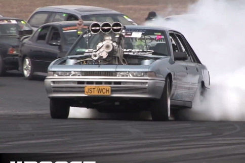 Video: This Blown LSX Holden VL Calais Shreds Tires Like No Other