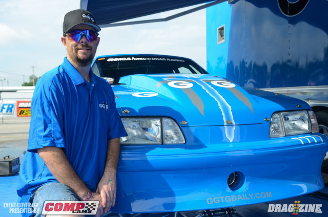 With the help of Chris Nelson, Eric Gustafson, and Patrick Barnhill, Leroy Nabors Jr. got his Street Outlaw Mustang back together yesterday and is set to face Gustafson in round one this morning.