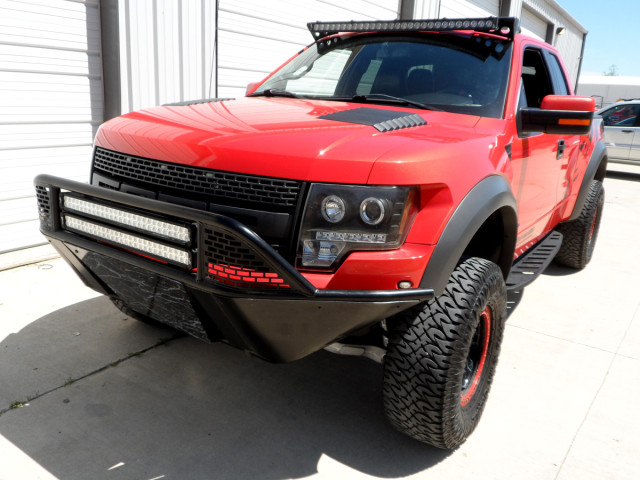 Custom off road Bumper with  Vision X LED light bars.