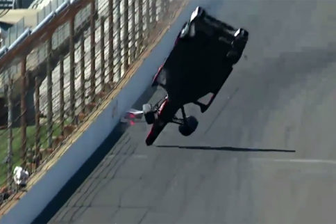 Video: Helio Castroneves Crashes Big Time At Indy 500 Practice