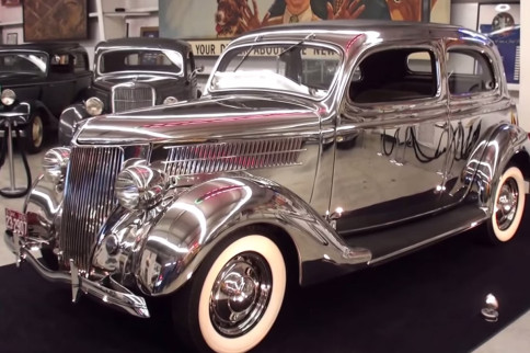 Video: 1936 Stainless Steel Ford Tudor Deluxe Sedan