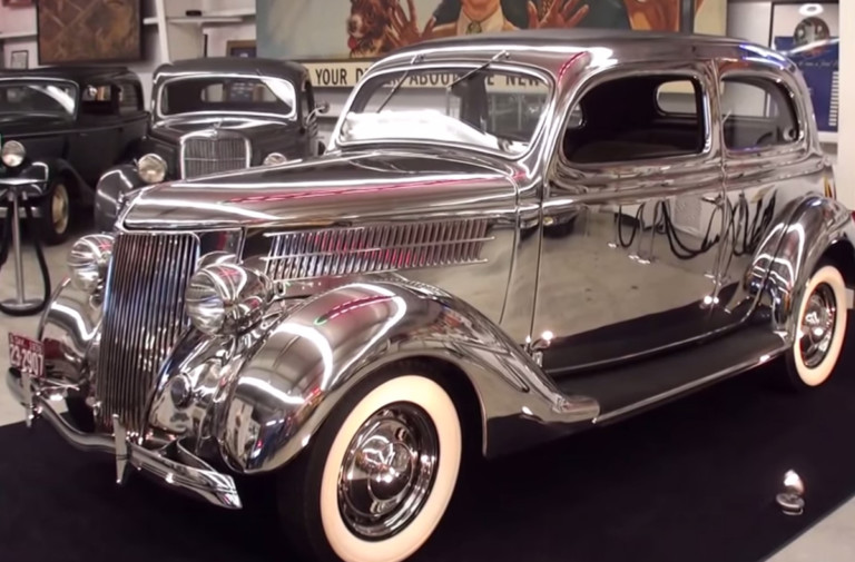 Video: 1936 Stainless Steel Ford Tudor Deluxe Sedan