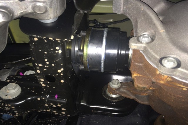 One of the improvements on the Driveshaft Shop axles is the boot. Anyone with any front-wheel-drive experience knows the worst thing for these CV axles is if the boots get torn or damaged. If that were to happen the CV grease comes out, which leaves the joint without proper lubrication.