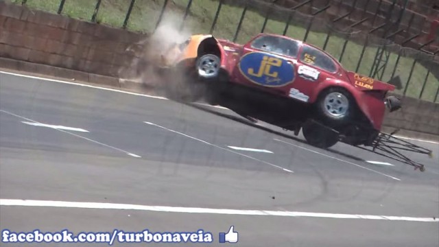 A flyweight Volkswagen Bug has no chance against a concrete wall. That's a fight the Bug will lose every time. 