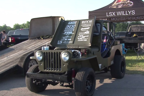 Video: LSX Willys Jeep Goes Up Against BoostedGT In Oklahoma