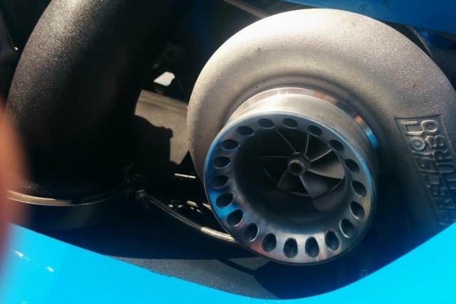 Perez's Cobra uses a pair of Precision Gen 2 6266 turbochargers. These turbos feature a 62mm inducer wheel, with a 66mm, 76 trim turbine wheel.