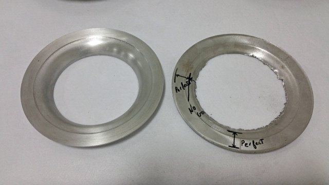 Various modifications were tried and tested to arrive at the optimal shape and profile of the landing area on the diffuser plate.