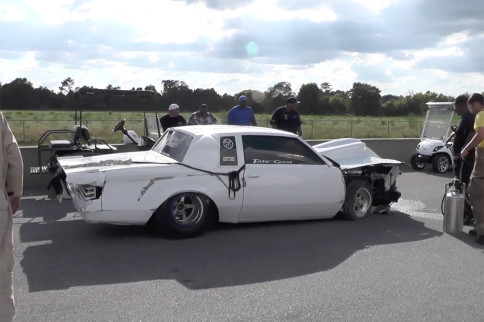 Stuck Throttle Linkage Leads To Hard Crash For Grudge Racer