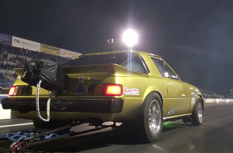 Video: 7-Second Nissan Powered RX-7 On 8.5-Inch Tires
