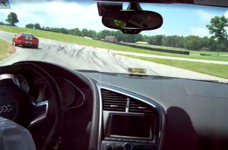 Video: Driver Helplessly Watches As His R8 Meets The Tire Wall