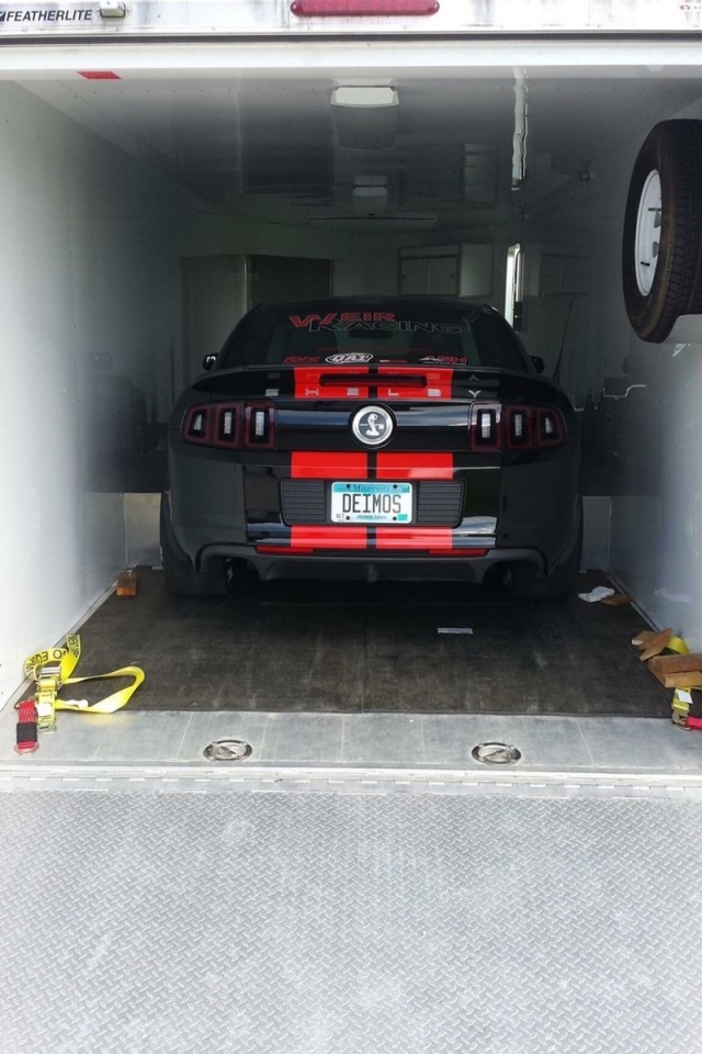 Jordan Weir's Shelby GT500 goes by the name of Deimos. In Greek mythology Deimos is the spirit of fear and terror. In true Shelby fashion, we're sure Deimos strikes fear and terror in those in the other lane.