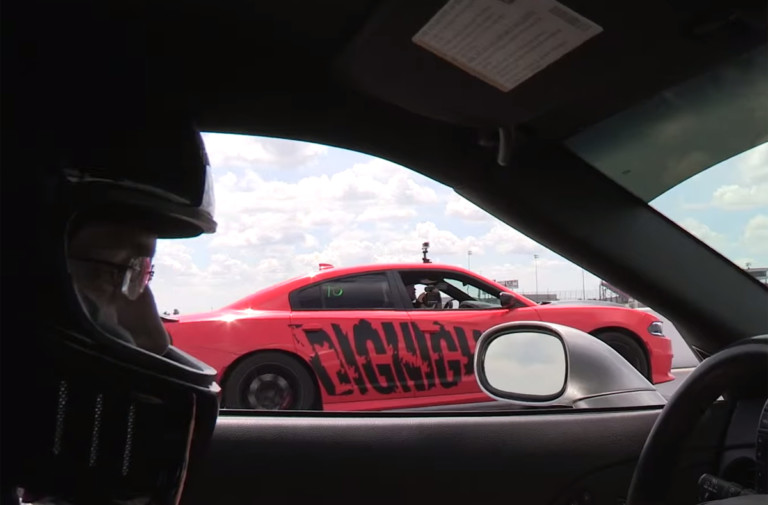 Video: A Bone-Stock C6 Z06 Goes Up Against A Stock Charger Hellcat