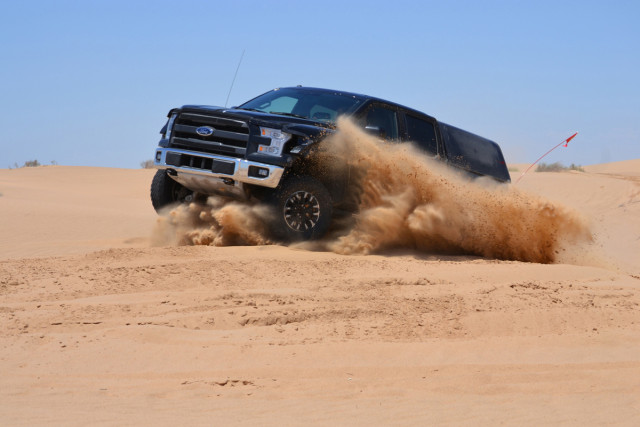 Photo Caption: The 2017 F-150 Raptor – Ford’s toughest, smartest, most capable off-roader ever – recently completed more than 1,000 miles of durability testing in the challenging desert of Southern California.