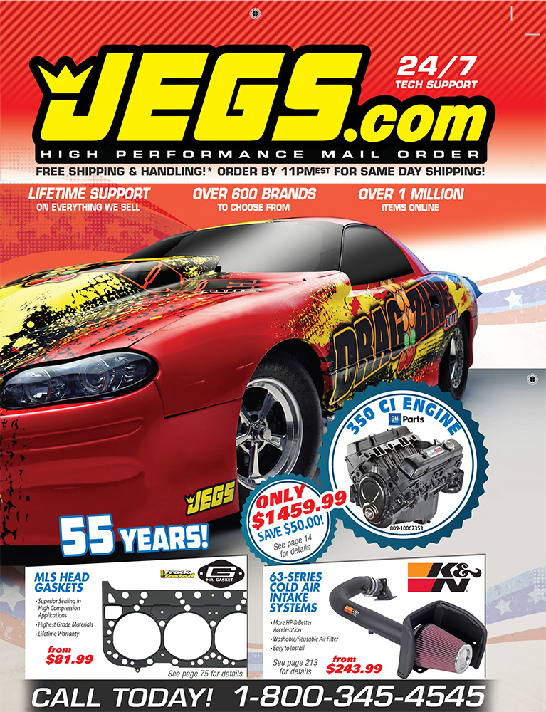 Dragzine's Project BlownZ Camaro Featured On JEGS Catalog Cover!
