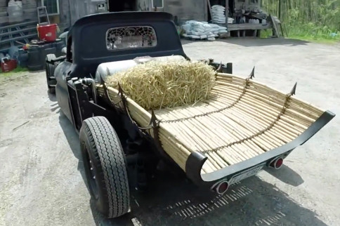 Video: The Grim Reaper's Chopped, Custom Chevy C-10 Hits The Street