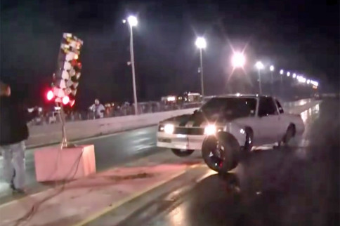 Video: Grudge Monte Carlo Loses Wheel, Smacks Into The Xmas Tree!