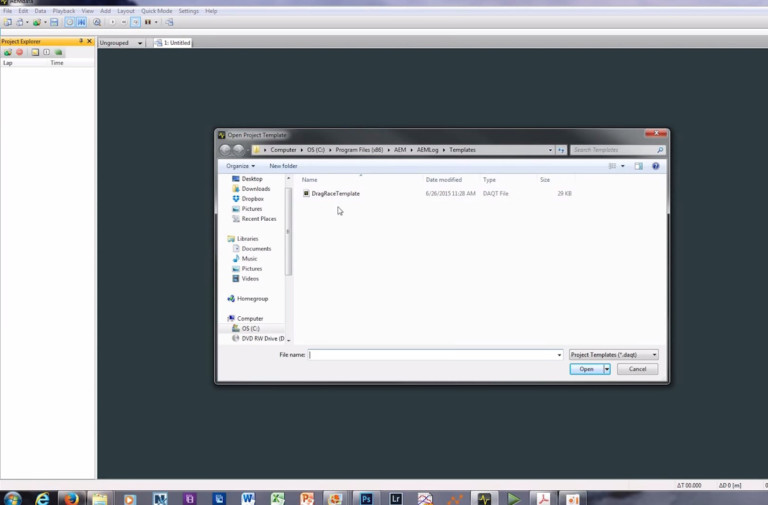 Video: AEM Electronics' AEMData Drag Race Template Computer Setup