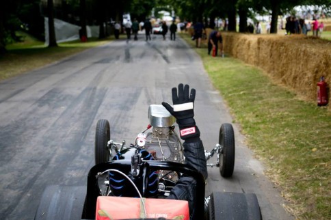 Don Garlits And Swamp Rat 1 Attend England's Goodwood Festival