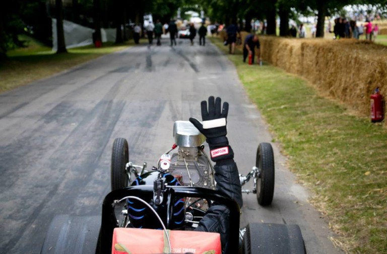 Don Garlits And Swamp Rat 1 Attend England's Goodwood Festival