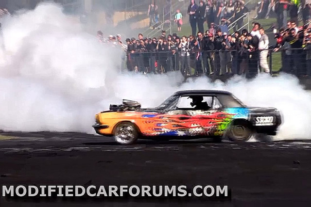 The Brasher Nats is a competition in Australia to see who can do the most entertaining burnout in two minutes. Sicko was one of the best at the recent competition.