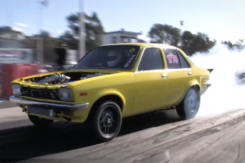 Video: 8-Second Rotary-Powered Holden Rips It Up On A TINY Tire