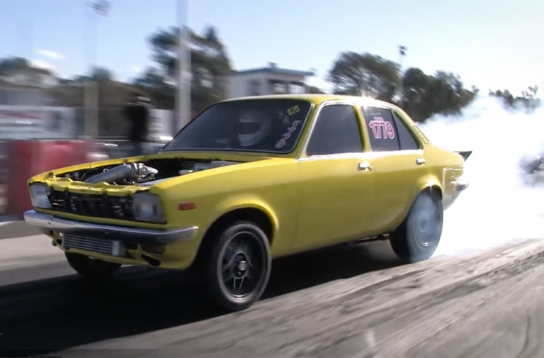 Video: 8-Second Rotary-Powered Holden Rips It Up On A TINY Tire