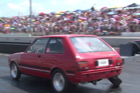 Video: Boosted Starlet Goes For Wild Starting Line Ride