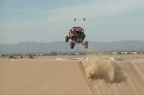 FMX Rider In UTV Takes On Glamis Sand Dunes