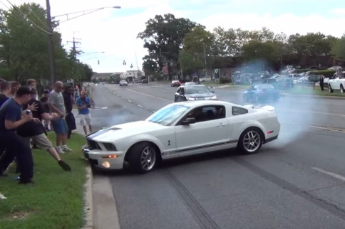 Video: Car Show Burnout Goes Very Wrong For This GT500 Driver