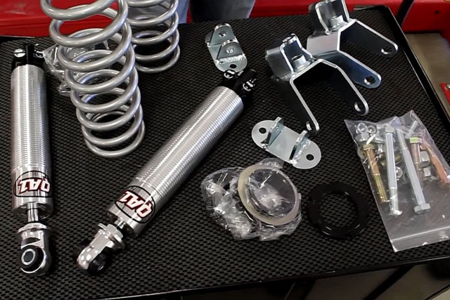 The QA1 Pro Coil System kit comes with all the hardware you need to install. 