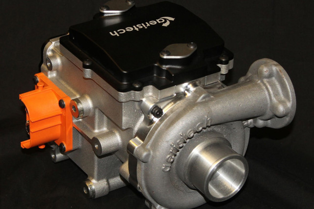 Aeristech's All-Electric Turbo/Supercharger looks a little different from the Valeo offering. 