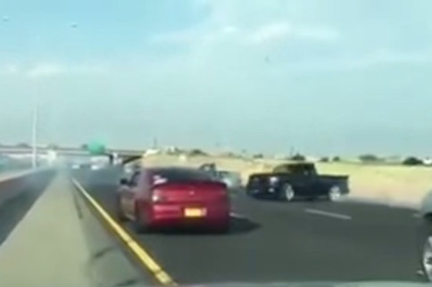 Video: Fools Do Donuts On Freeway, Stop Traffic, Doesn't Help Hobby