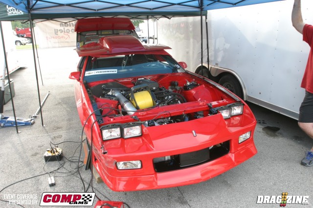In the Chevrolet Performance Challenge Series Real Street class, Jessie Coulter sits number in points. He had a scrape with the wall recently, but he has brushed that off at Norwalk to sit in the top spot after round 1 with a 7.85 at 174 mph.