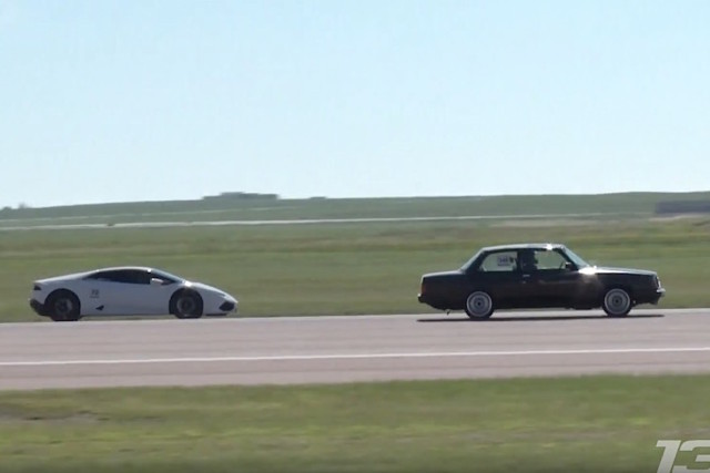 Puttin' the smack down on a Lamborghini Huracan