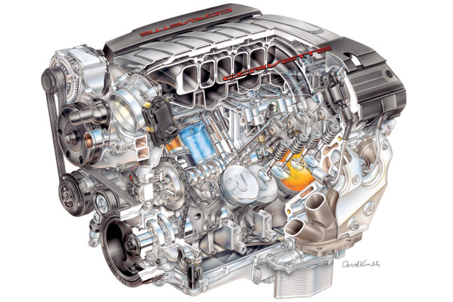2014 "LT-1" 6.2L V-8 VVT DI (LT1) for Chevrolet Corvette