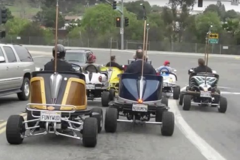 Old Bumper Cars Turned Into Street Legal Runabouts