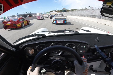 Video: Wrestling a Porsche RSR at Laguna Seca