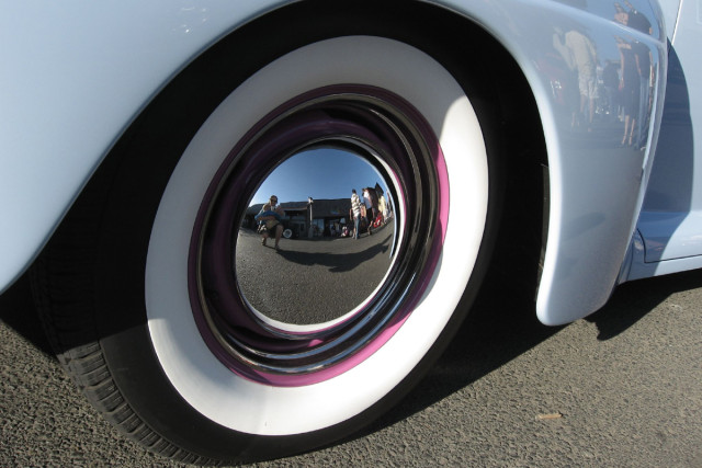 Whitewall tires were in vogue for much the early 20th century, but began to die out after the 1950s.