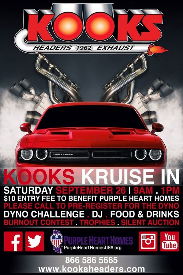 Kooks Custom Headers Kruise In will no doubt give you the opportunity to get a close-up look at the company's latest exhaust components, and to be able to rub elbows with the company's employees.