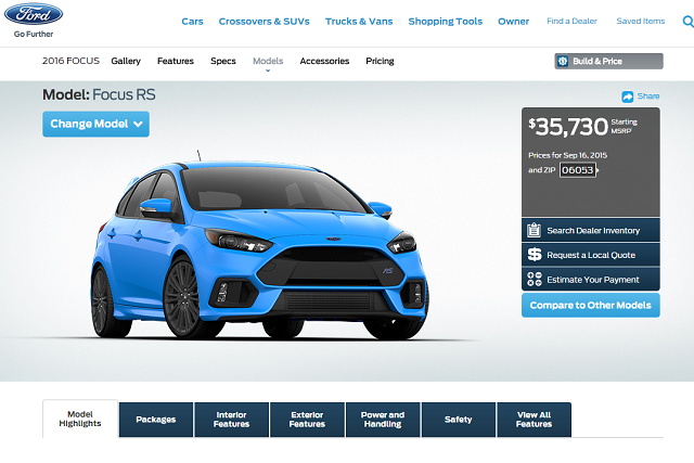 focus-rs-price