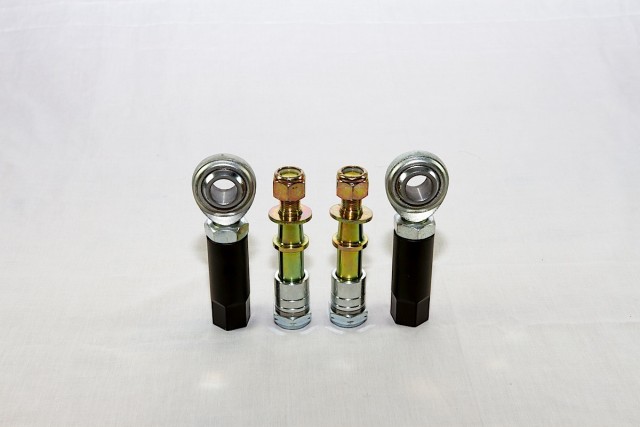 Extended-length tie-rods from the Mm5TR-2 Bumpsteer kit. 
