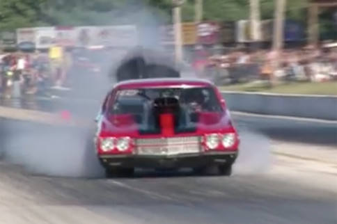 Wild Video: Pro Street Racer Has Nitrous System Hang, Brakes Lock Up