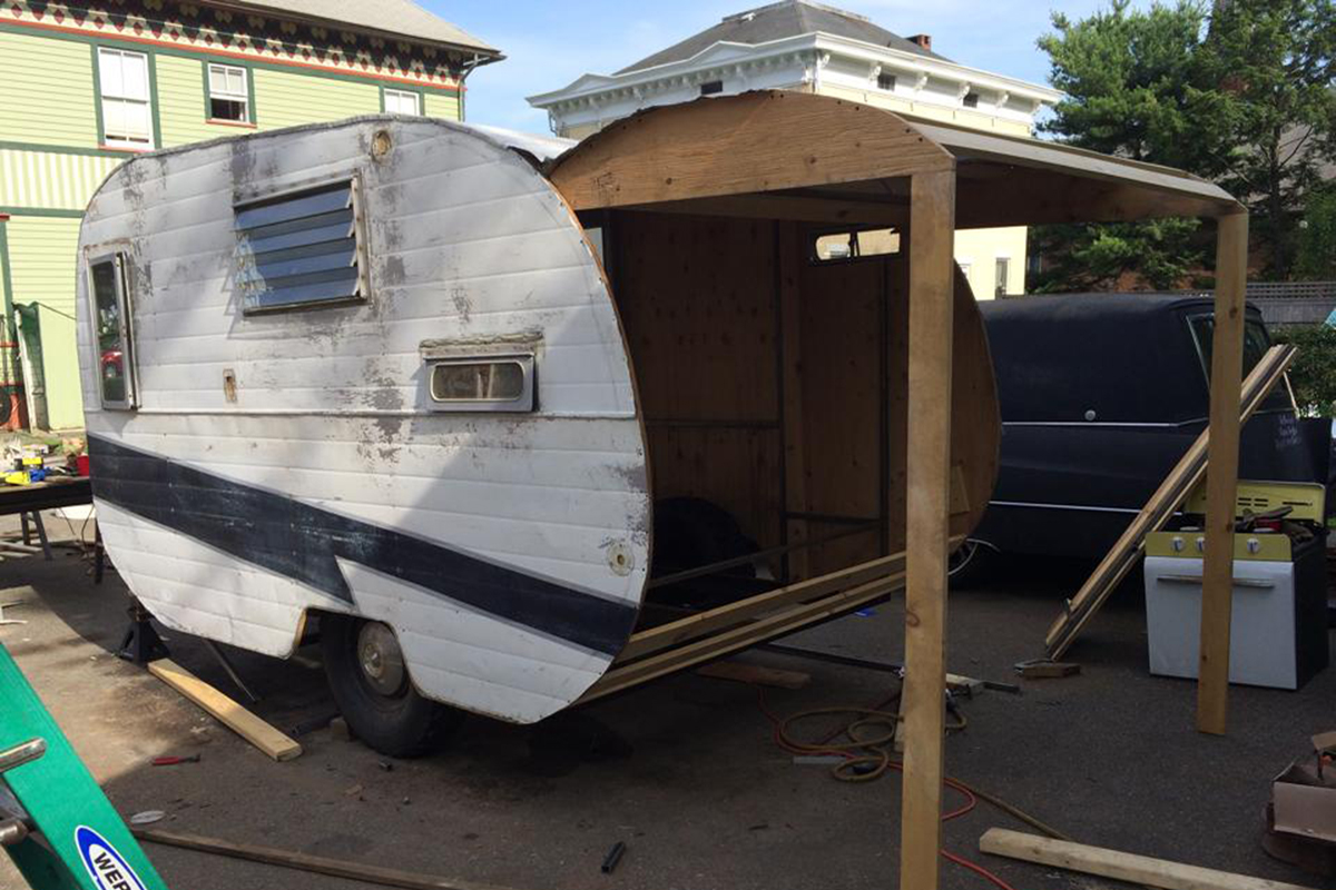 Brian Morris Scoobyvan and SlammedHam Travel Trailer