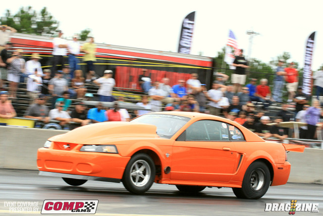 Dean Marinis put up a nice 4.62 on a broke single in X275 to advance to round two where he will face Brian Black in his 1998 LSX powered Firebird. Marinis will have lane choice over Black's 4.69.